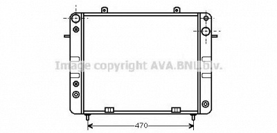 AVA QUALITY COOLING ol2101 -  Радиатор, охлаждение двигателя
